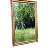 19th Century Beveled Gilded Wood Mirror in Louis XVI Style – 45 x 72 cm