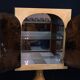 Aldo Tura Mid-Century Modern Goatskin Parchment Bar Cabinet, Italy, 1960s