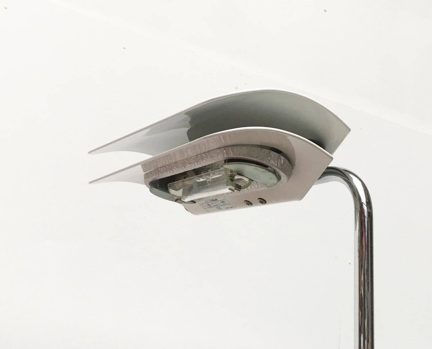 Vintage italian table lamps tegola by bruno gecchelin for blu italia, set of 2