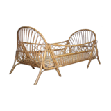 Vintage rattan evolutive bed