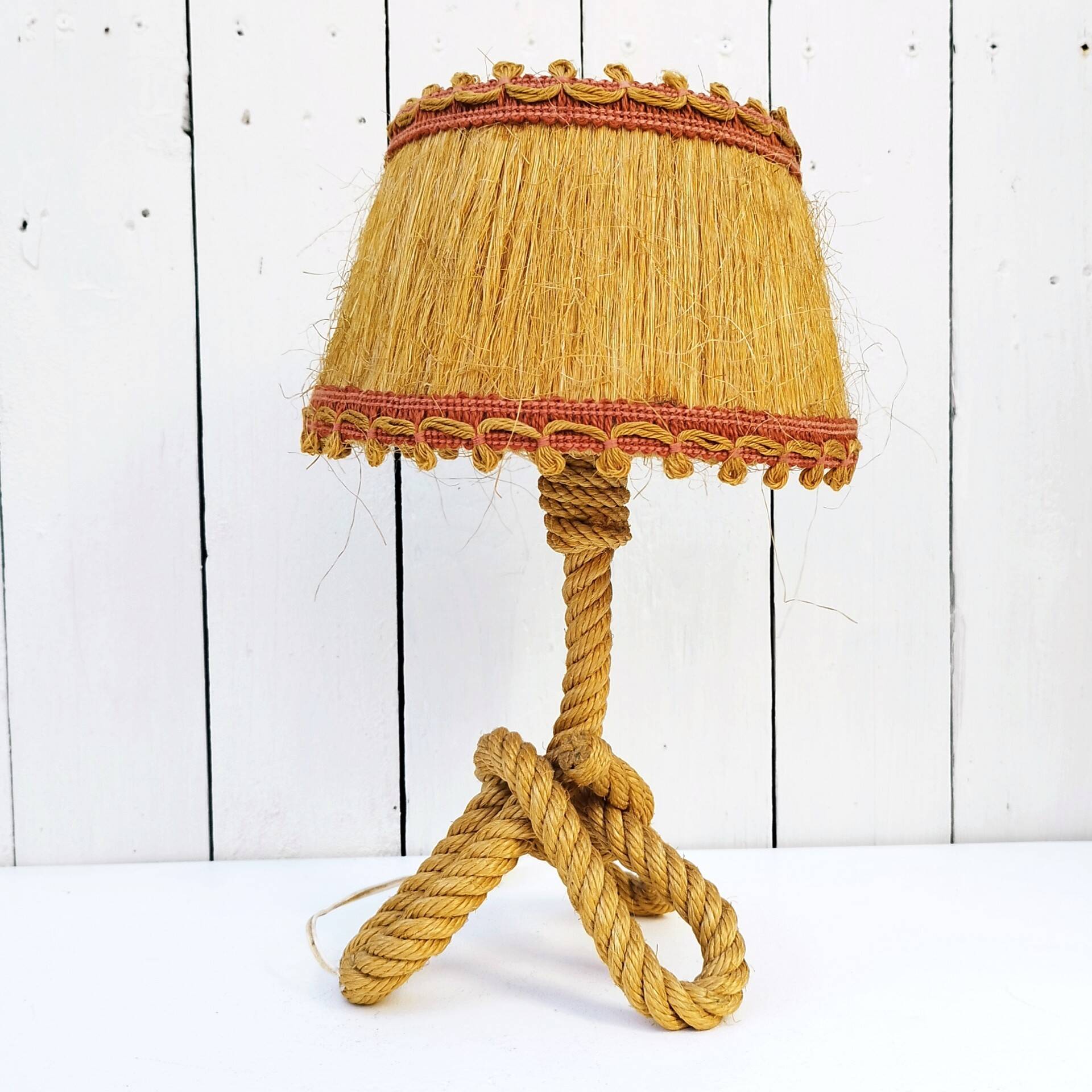 Rope table lamp Audoux Minet design
