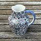 Antique pitcher / milk jug / vase in Gien earthenware with a Kashmir pattern.