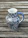 Antique pitcher / milk jug / vase in Gien earthenware with a Kashmir pattern.
