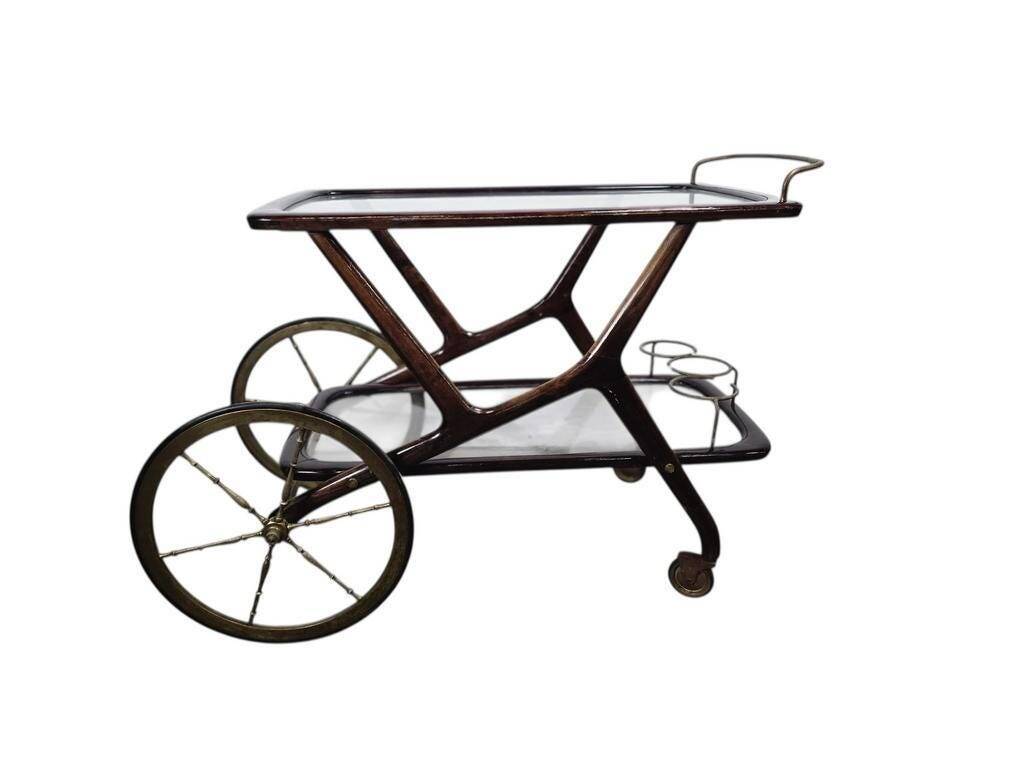Vintage service trolley / rolling bar / serving cart 'Cassina'