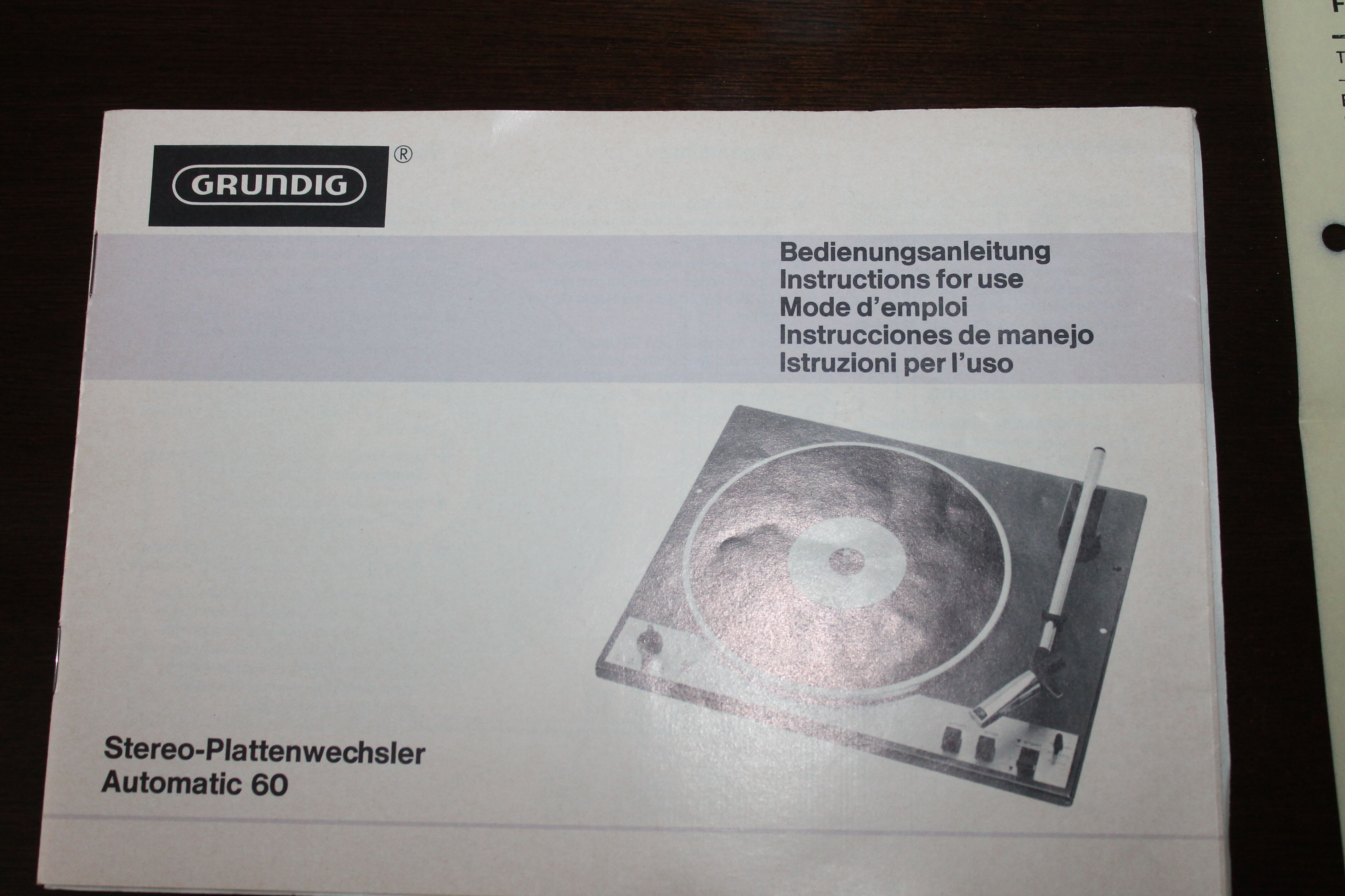 Hifi grundig furniture string from the 70s record player and radio