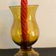 Biot glass candlestick