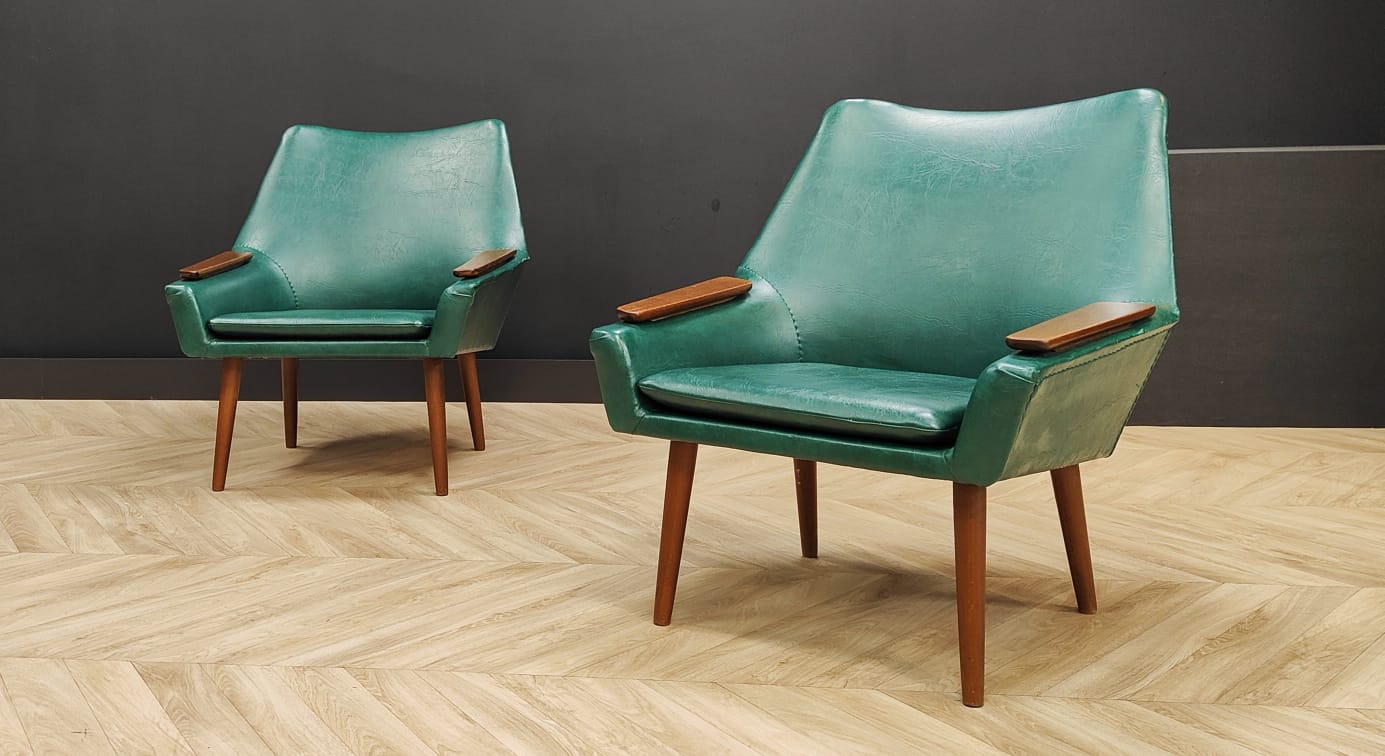 Two mid century armchairs 60