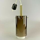 60s 70s lamp light ceiling lamp brass glass space age design 60s