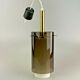 Plafonnier laiton verre espace âge design 60s