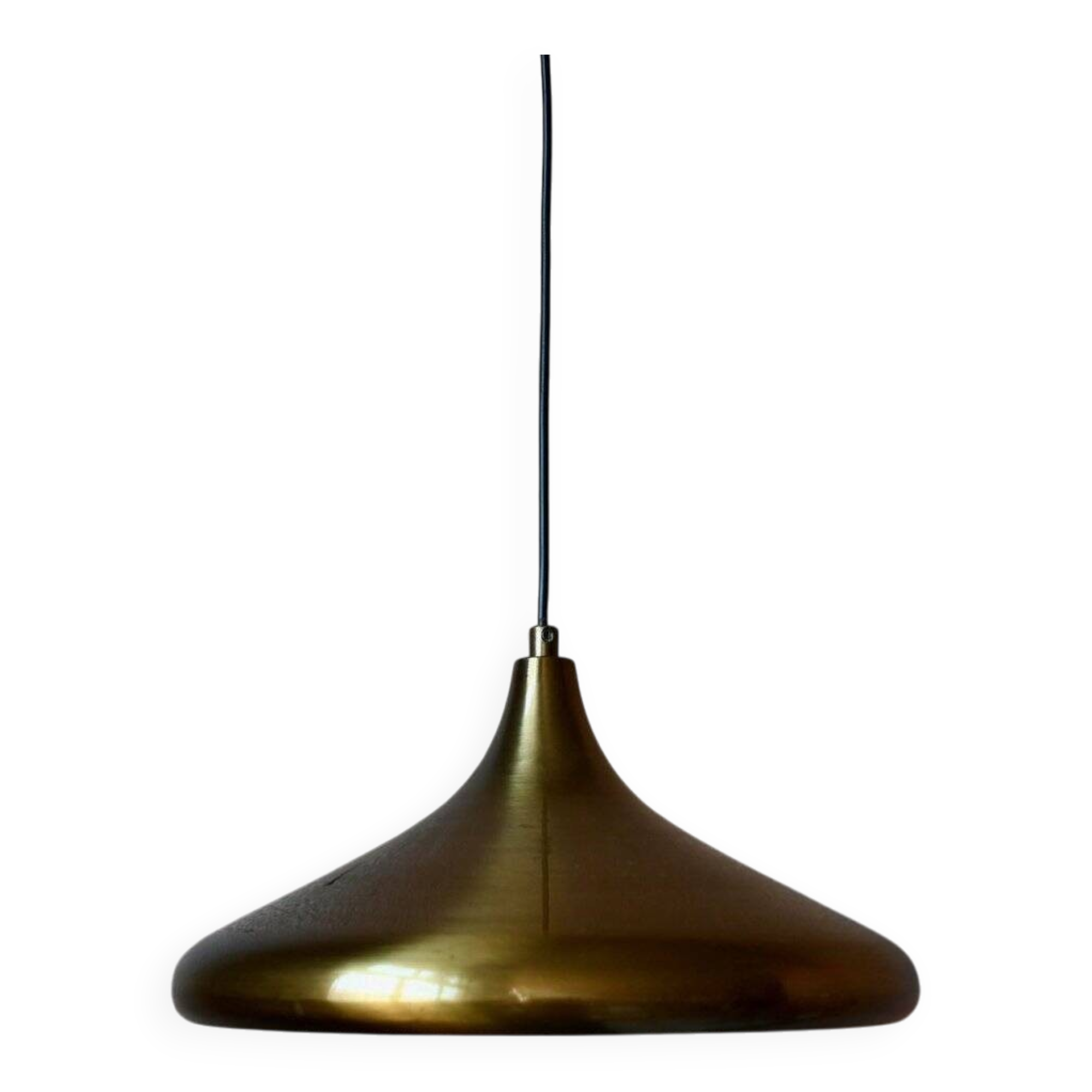 Suspension Space Age brushed brass with copper interior from the 60s-70s.