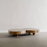 MId Century Brazilian Sculptural Wooden Low table, 1960s