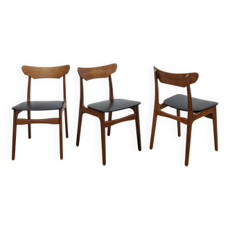 Set of 3 chairs by Schiønning & Elgaard