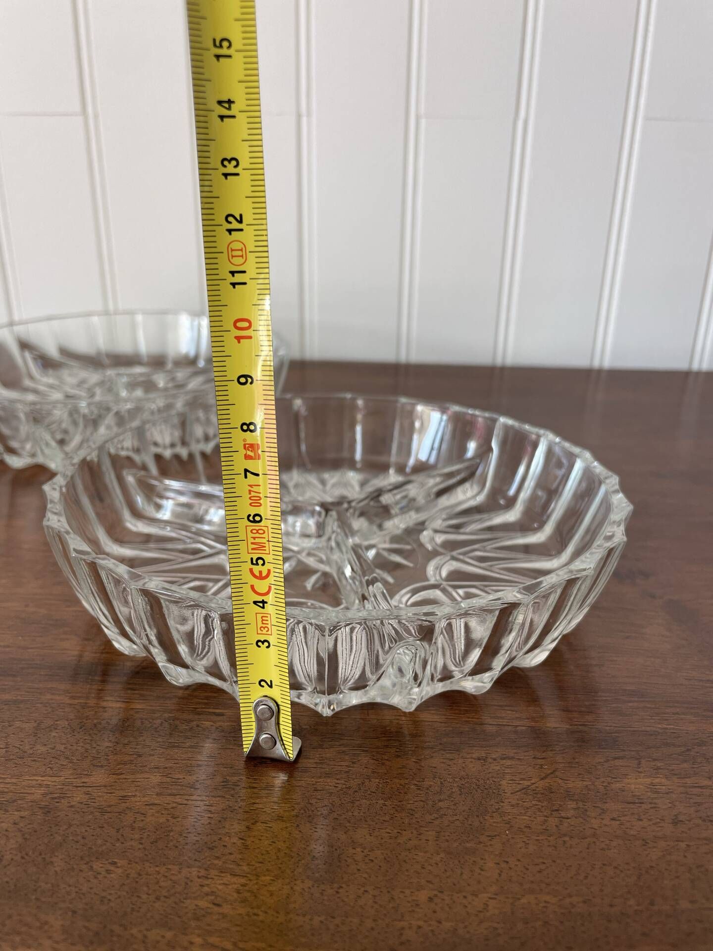 Set of 2 antique glass bowls
