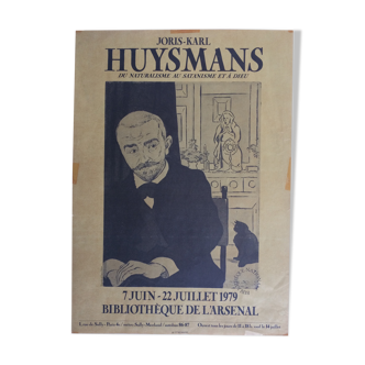Poster of the exhibition JK Huysmans at the National Library, 1978