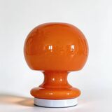 Orange globe lamp pop Space Age