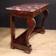 19th century Italian Empire style console table with marble top