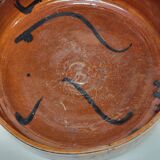 Antique glazed earthenware terrine with black spots, 18th century? 18th century?