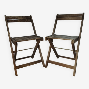 Vintage folding chairs