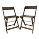 Chaises pliantes vintage
