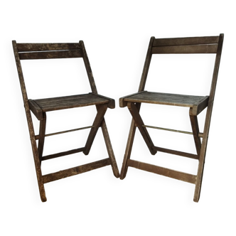 Vintage folding chairs