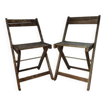 Vintage folding chairs