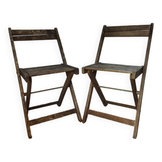 Chaises pliantes vintage