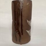 Vintage signed terracotta vase