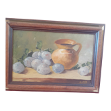 Framed Still Life, from the 1950s.Signed.