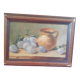 Framed Still Life, from the 1950s.Signed.