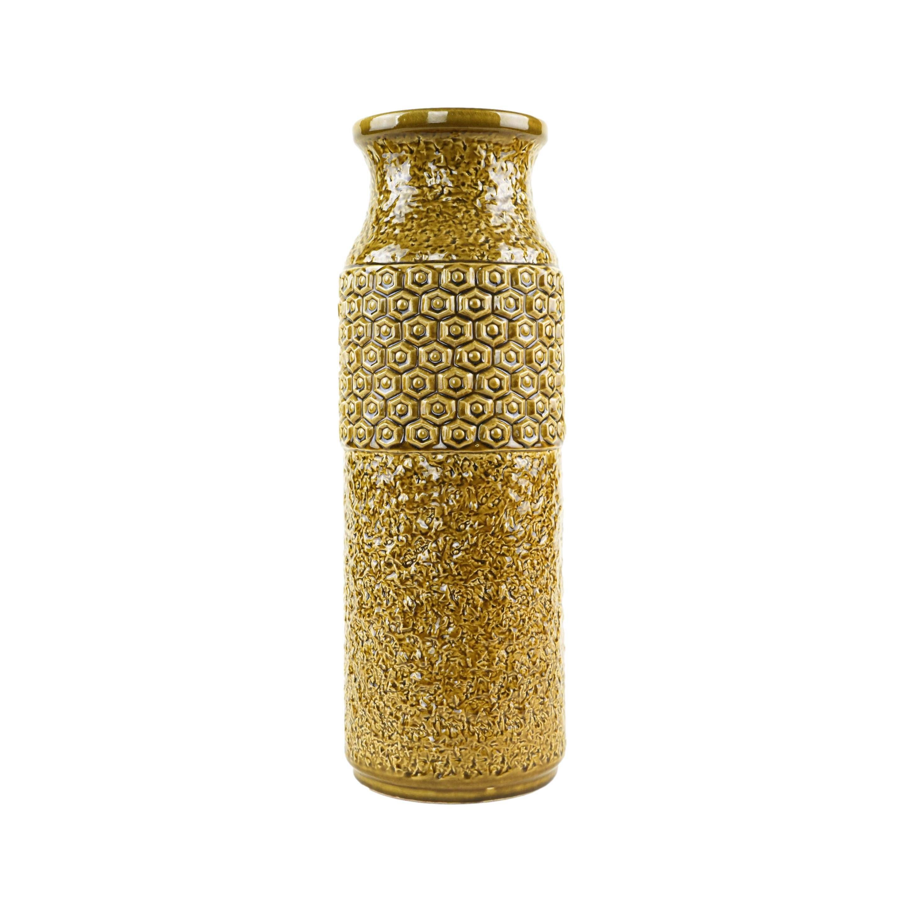 Ceramic vase by BAY Keramik with Fat Lava glaze, Germany, 1970s