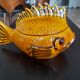 soupière poisson en majolique de Vallauris