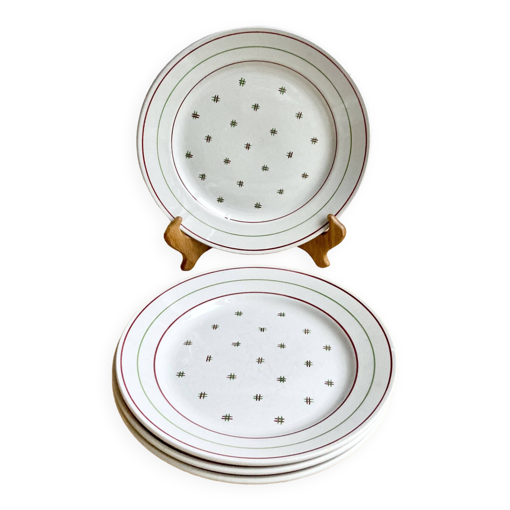 4 Luneville 50s flat plates