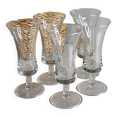 Verres a liqueur vintage