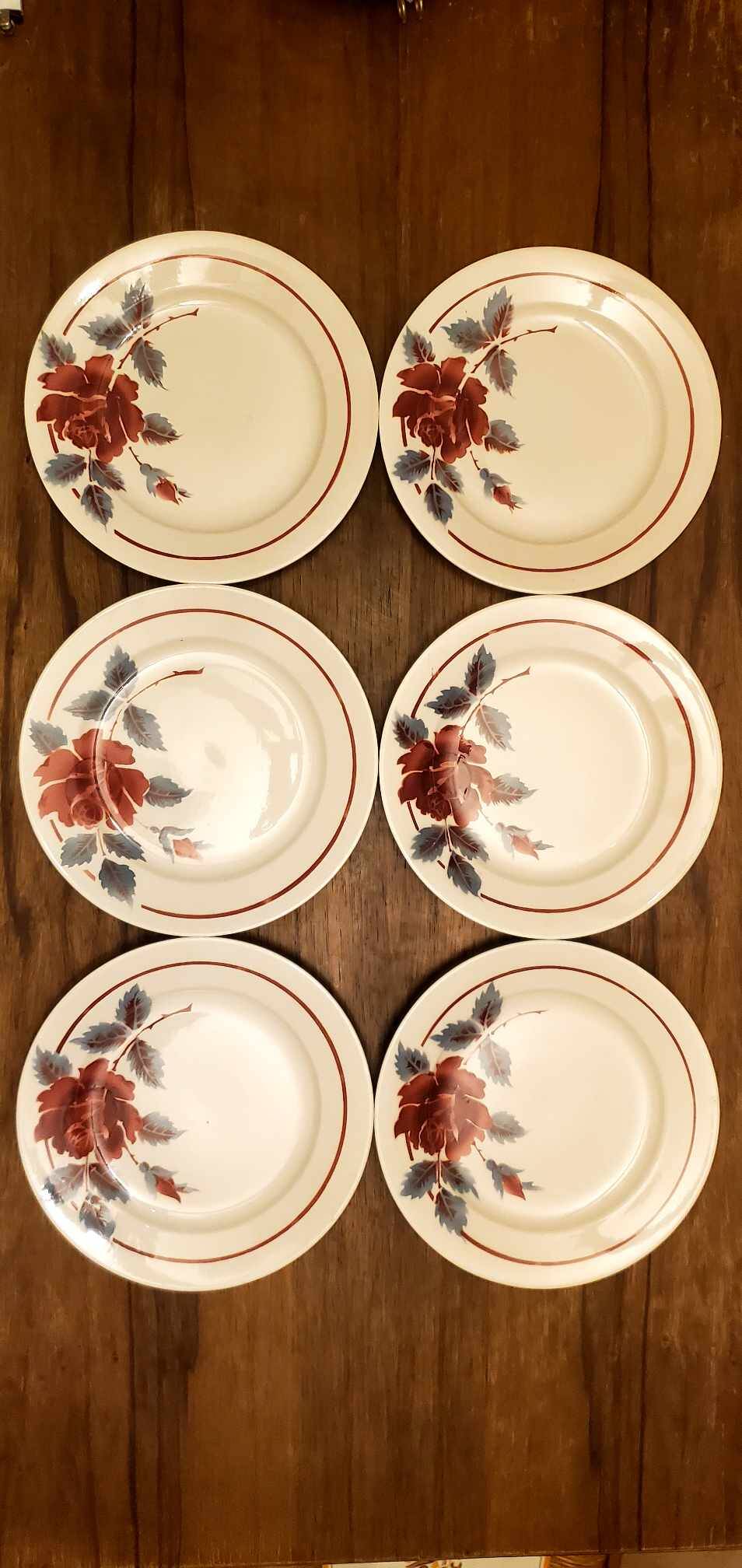 Set of 6 Hamage & Moulin des Loups plates