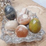 Lot 7 eggs natural stone