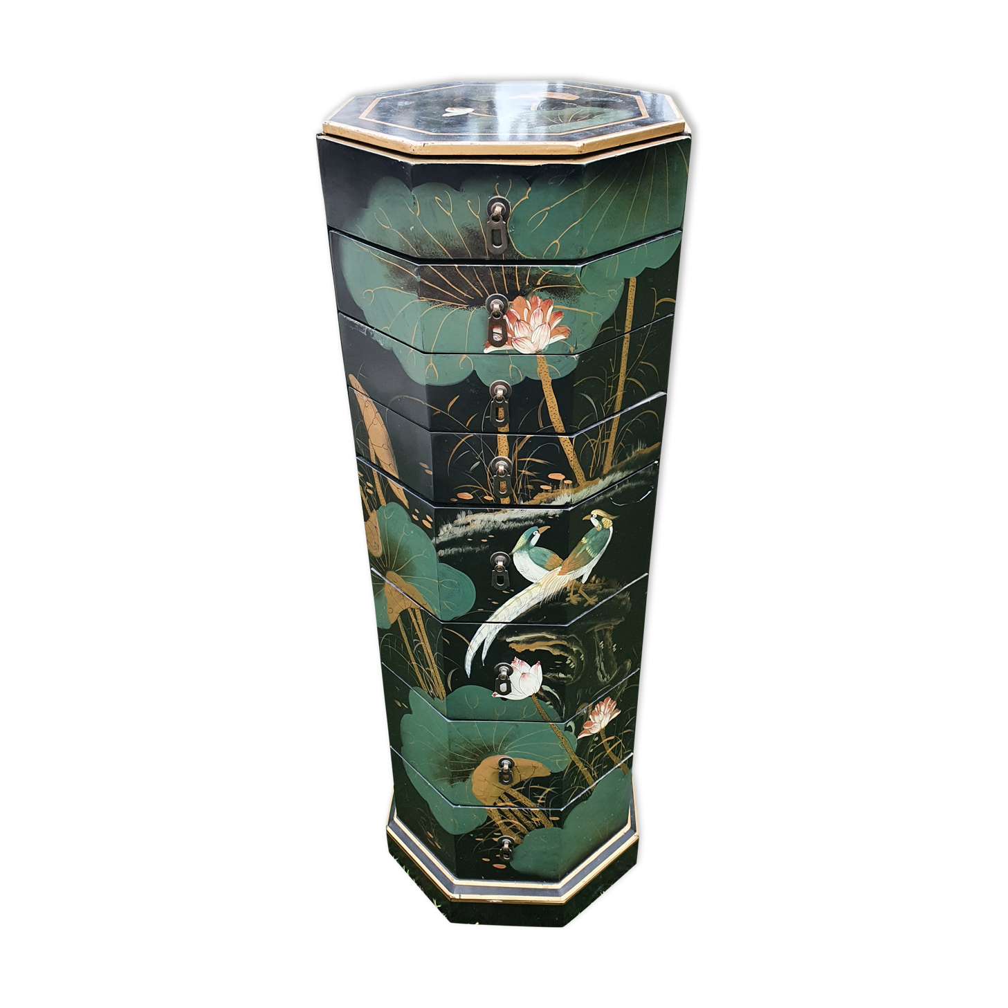 Asian rag picker 8 drawers