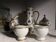 Vintage Limoges Porcelain Chocolate Set: Empire Style, Hand-Painted Bees