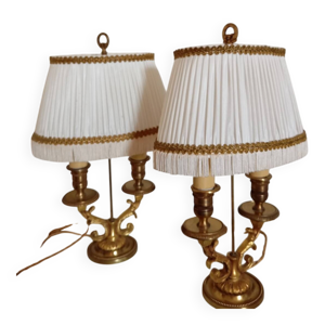 Paire de lampes bouillotte