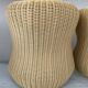 Series of 2 Scoubidou poufs from the 70s
