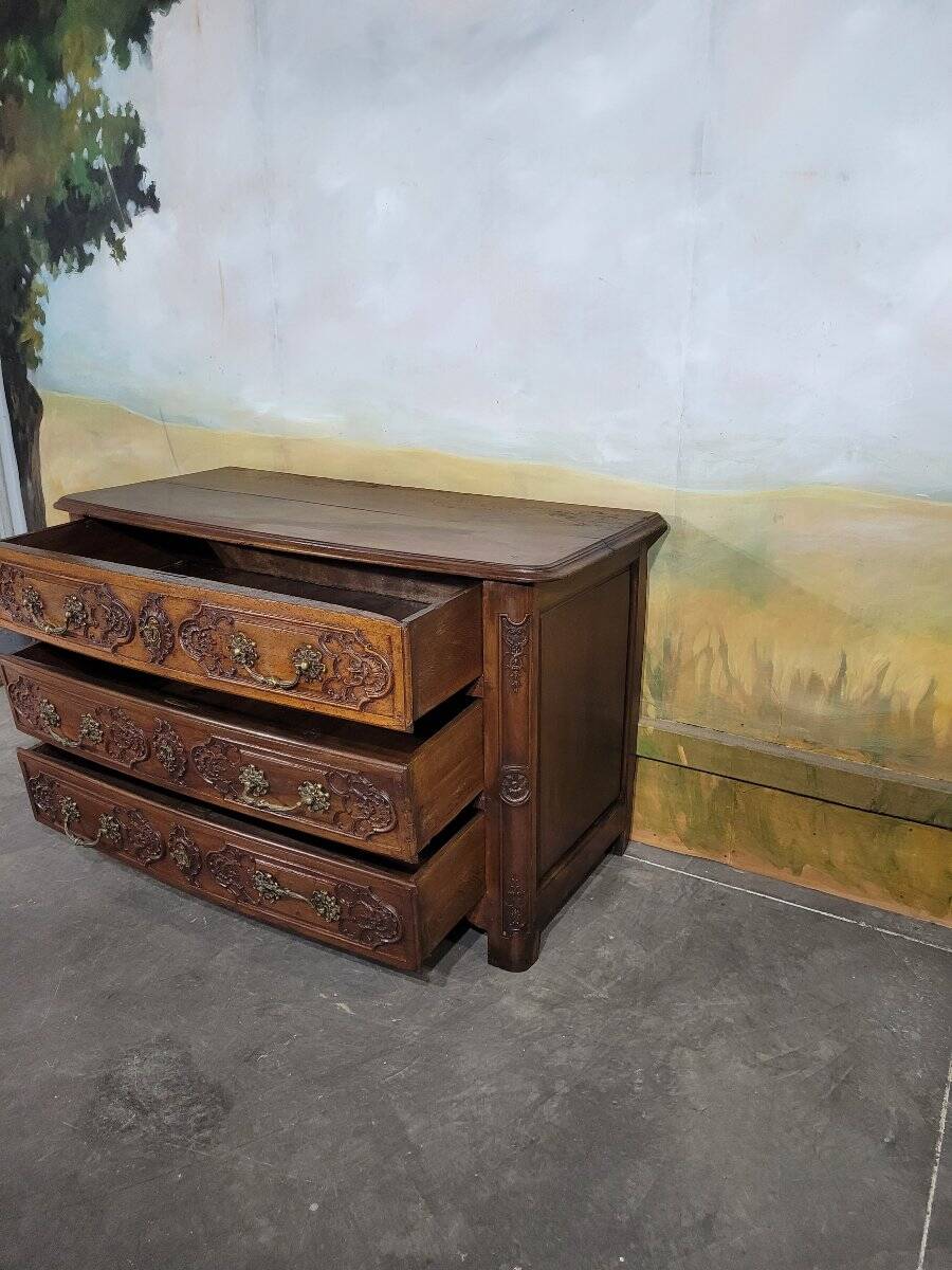 Louis XV walnut commode