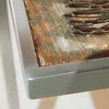 Steel and ceramic coffee table