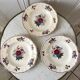Trio of flat plates Digoin Sarreguemines "Agreste" 40s-50s