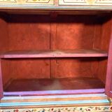 Louis Philippe style sideboard in painted wood and faux marble