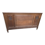 Set of solid oak headboards and footboards from the 1930s