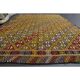 Vintage Turkish Oushak Handmade Wool & Cotton Yellow Area Rug 162x212