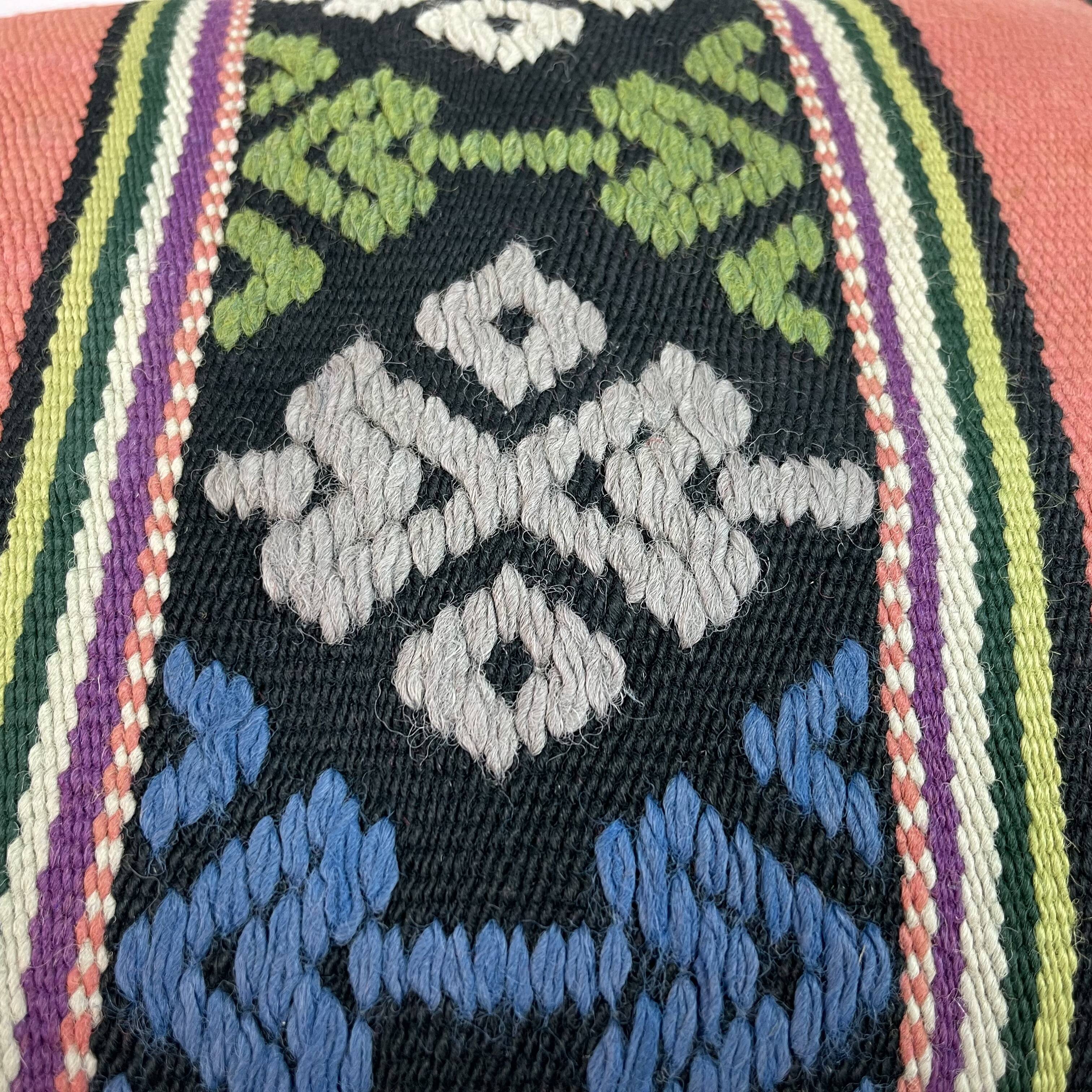 Vintage turkish handmade cushion cover , 30 x 50 cm