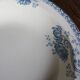 Plat rond creux Terre de fer Bleu Royat Sarreguemines