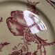 Set de 9 assiettes en faience 19e oiseaux Longwy