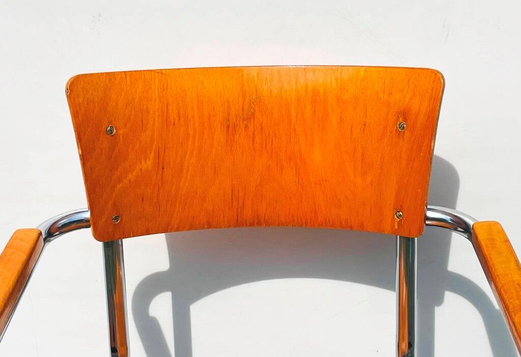 3 Vintage Bauhaus chairs by Mart Stam. 1930s