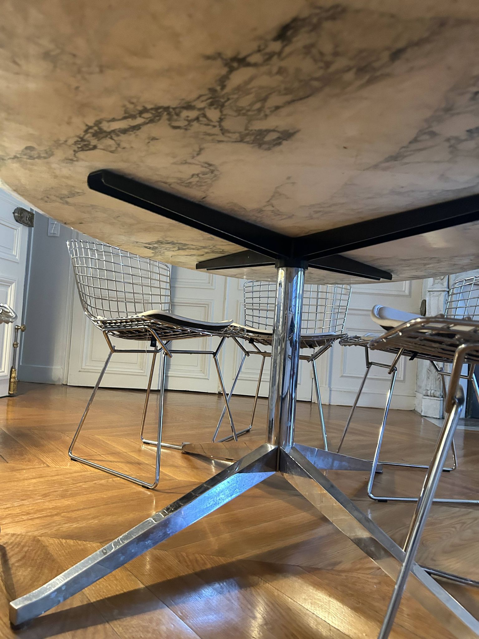 Florence Knoll Oval Table - Formerly from the Bank of France